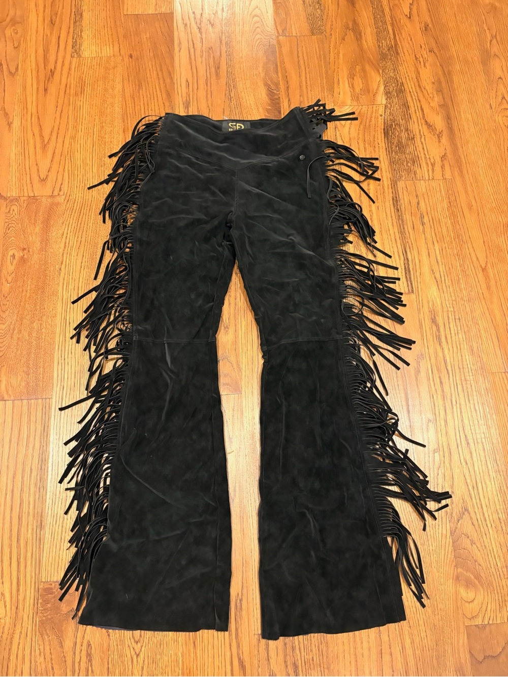 GoldBergh Black Fringe Suede Women Unlined Ski Pants